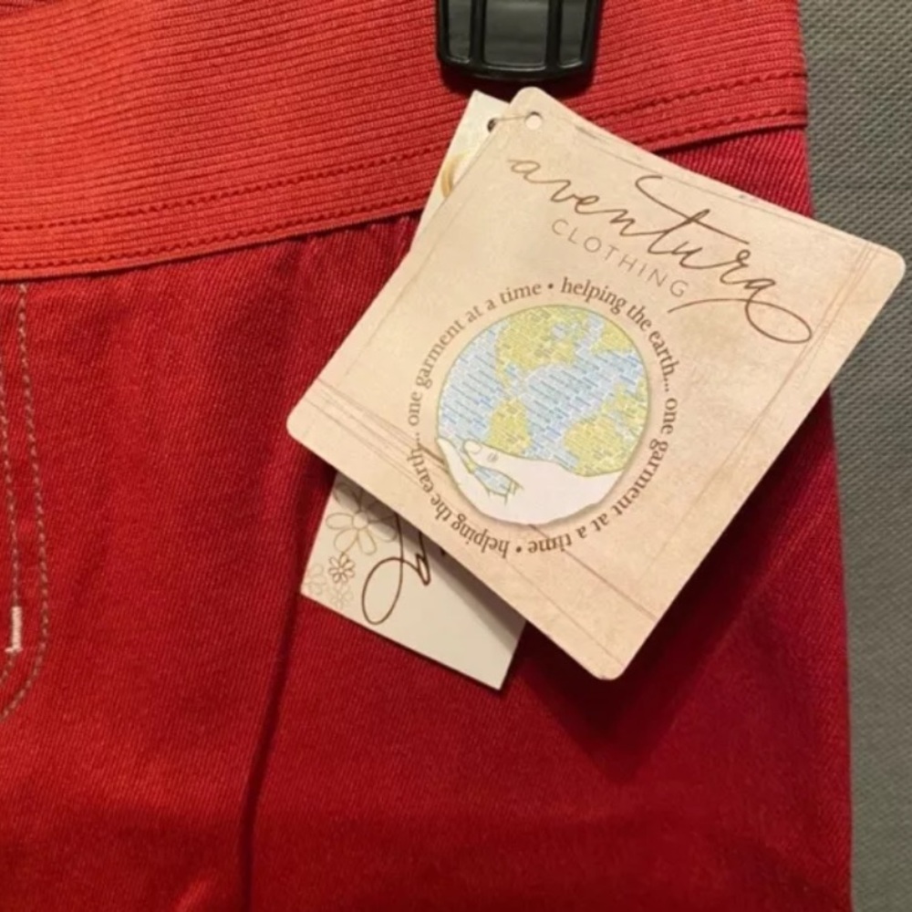 SOLD!!! Aventura Clothing Pants Size 8 Organic Cotton Hemp Sustainable Art To - Picture 9 of 12